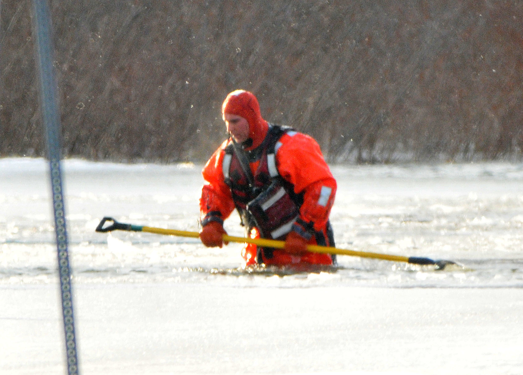 Water rescue at Greenvalley Sports Complex in Moline